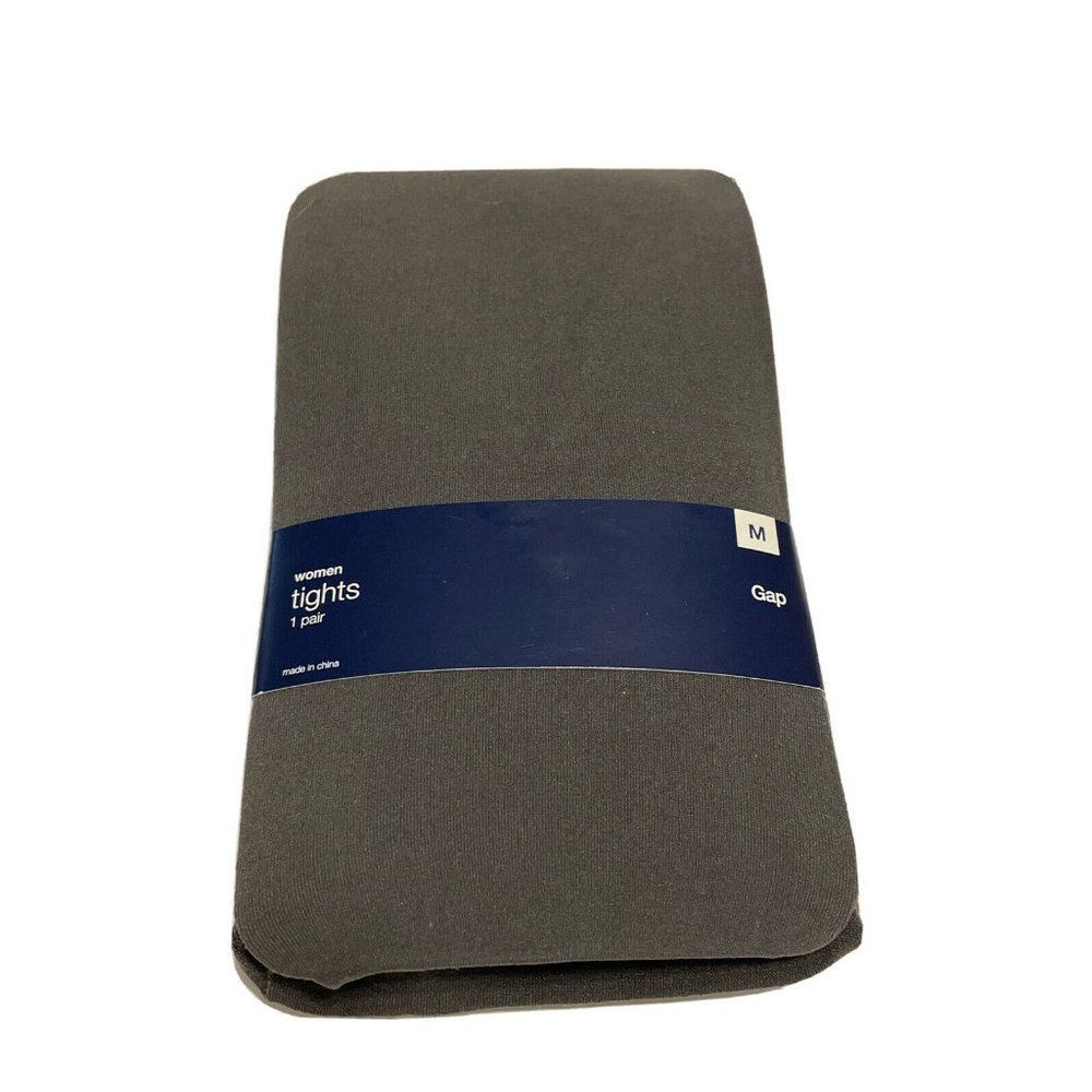 NWT GAP gray womens medium tights Semi shear